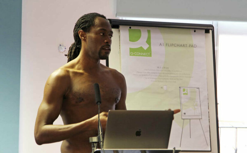 Professor Keon West presenting