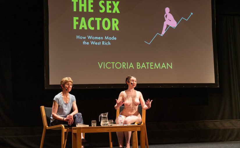 An unclothed Victoria Bateman talks about her book The Sex Factor